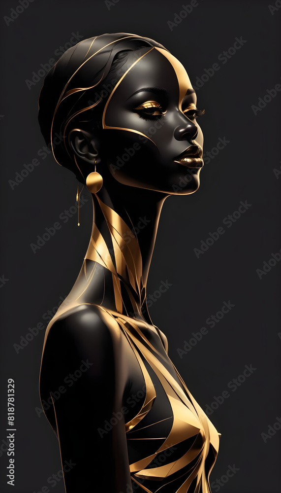 Portrait of beautiful African woman Portrait of beautiful African woman