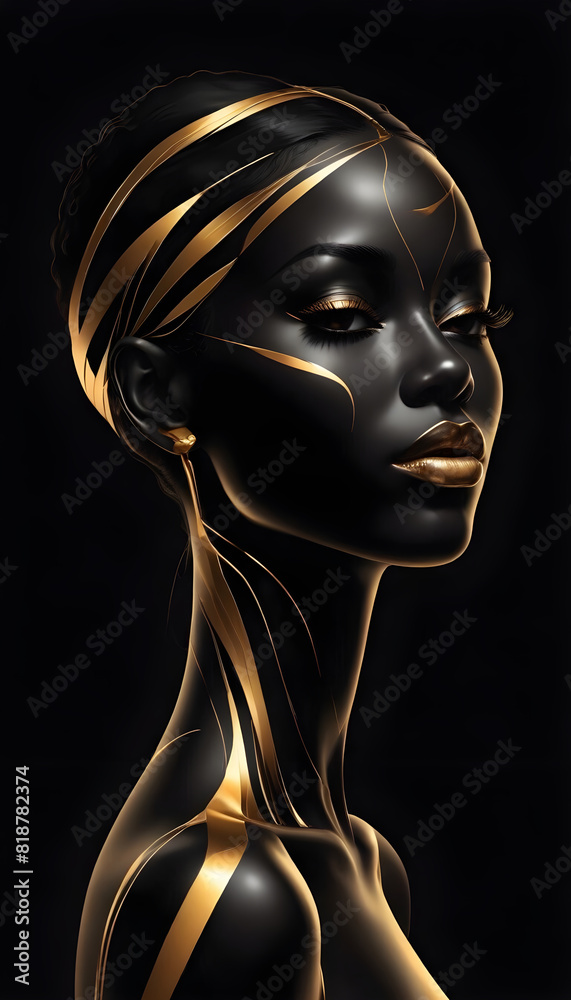 Portrait of beuatiful African woman
