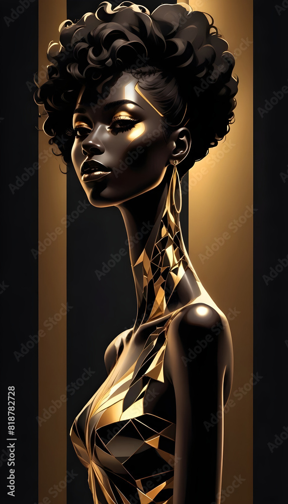 Portrait of beuatiful African woman
