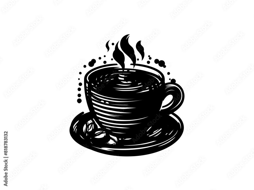 Morning Brew: Detailed Coffee Cup Vector Illustration for Cozy and Caffeine-filled Designs Morning Brew: Detailed Coffee Cup Vector Illustration for Cozy and Caffeine-filled Designs