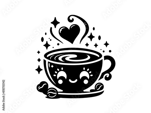 Morning Brew  Detailed Coffee Cup Vector Illustration for Cozy and Caffeine-filled Designs