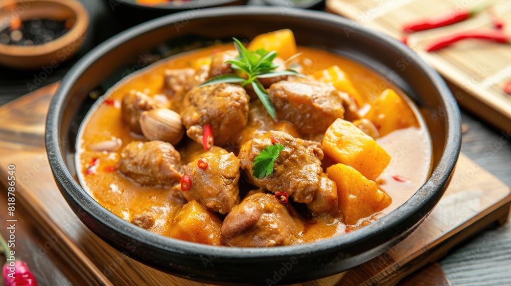 A delicious ready-to-eat dish, Massaman Curry