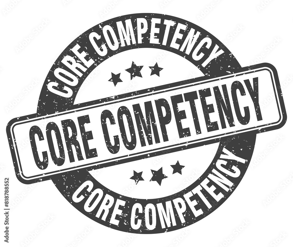 core competency stamp. core competency label. round grunge sign core competency stamp. core competency label. round grunge sign