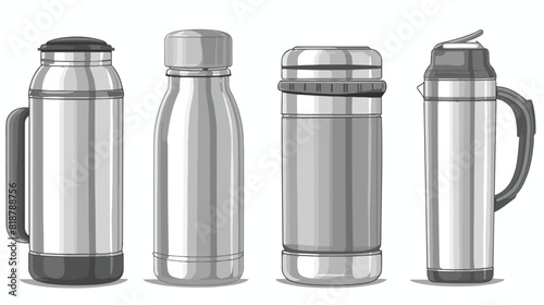 Four of various vacuum flasks or thermoses and therma