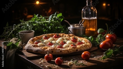 Indulge in a delicious homemade pizza made with fresh  premium quality ingredients