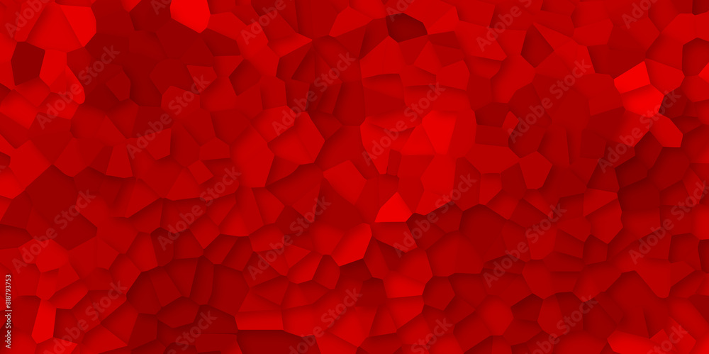 Abstract black and red broken stained glass background design with line. geometric pattern with 3d shapes vector Illustration. Red broken wall paper in decoration