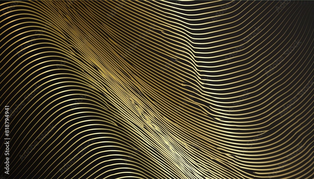 Obraz premium Golden Elegance: Luxurious Waves and Drapery