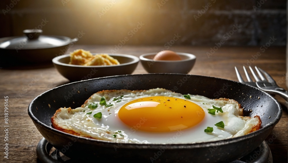 fried eggs in a pan fried eggs in a pan