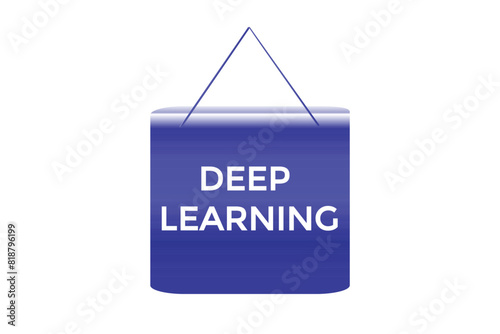 new website deep learning button learn stay stay tuned, level, sign, speech, bubble  banner modern, symbol,  click 