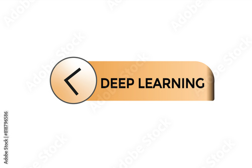 new website deep learning button learn stay stay tuned, level, sign, speech, bubble  banner modern, symbol,  click 