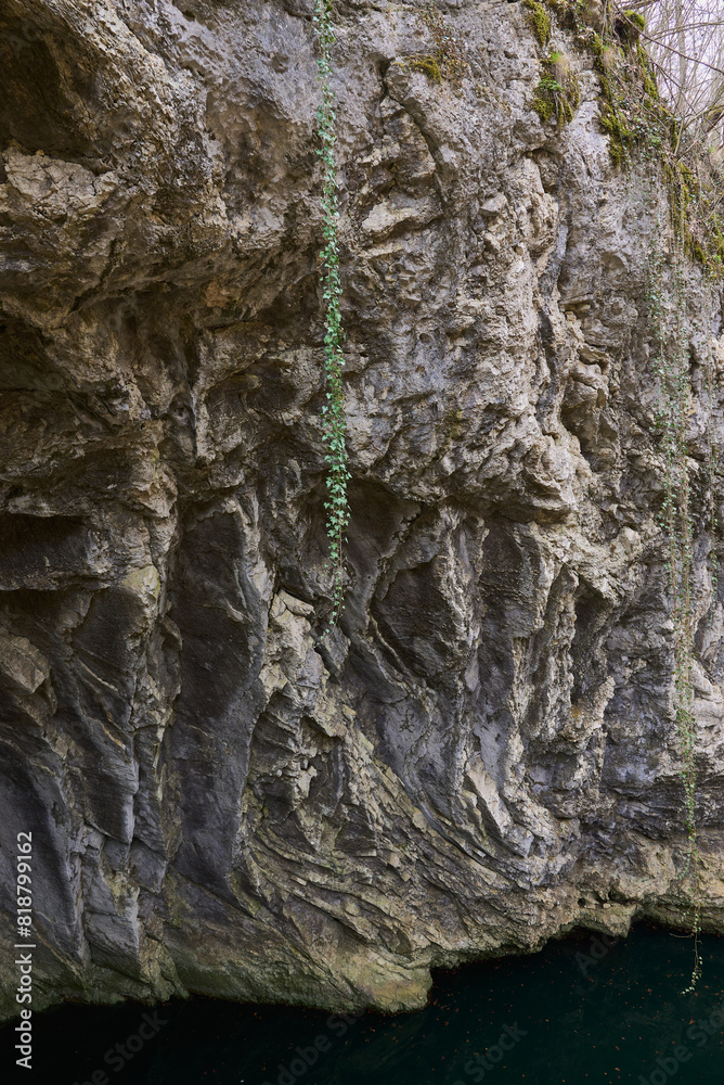 Lacul Dracului, Dragon Lake, Devil's Lake in Nera Beusnita National Park karst lake