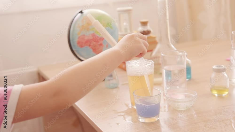 child experiments with blowing soap bubbles, Young Girl Performing Fascinating Science Experiment with soap foam, kids fun games, wonders of science and experimentation child experiments with blowing soap bubbles, Young Girl Performing Fascinating Science Experiment with soap foam, kids fun games, wonders of science and experimentation