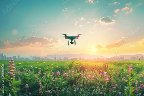 Drone technology for smart soil management improves vegetable farming, field surveillance, agriculture advancements, crop inspection, drone research, and smart farming applications.