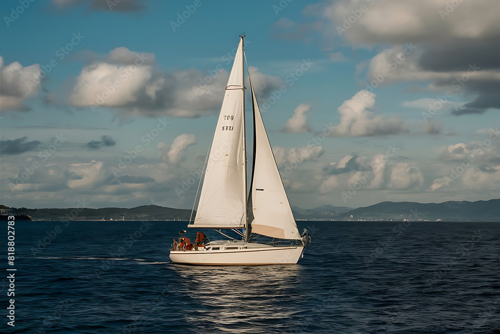 Fototapeta premium sailboat on the sea