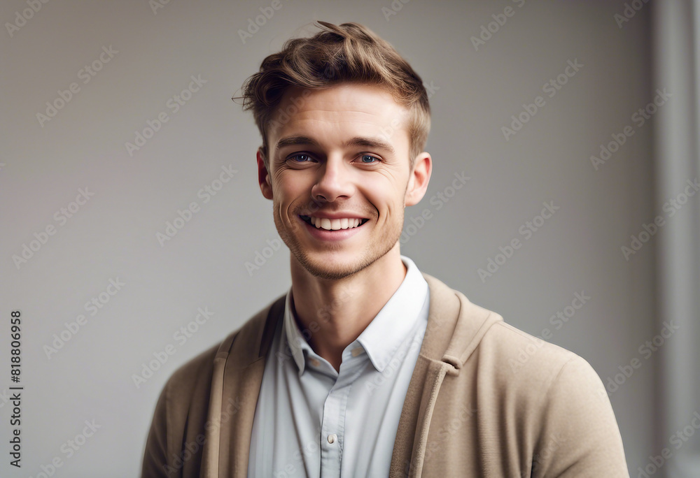 a young British man with a sincere smile, isolated white background
a young British man with a sincere smile, isolated white background