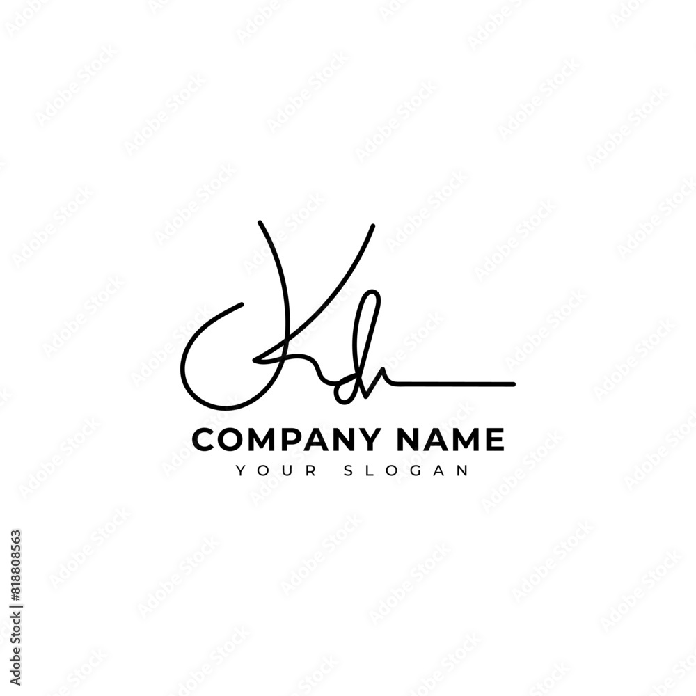 kd Initial signature logo vector design kd Initial signature logo vector design