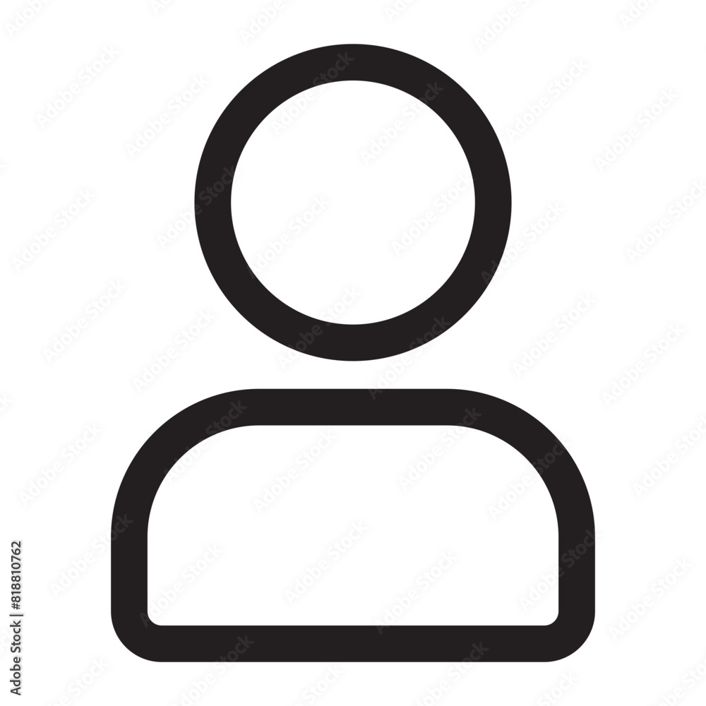 User line icon. User line icon.