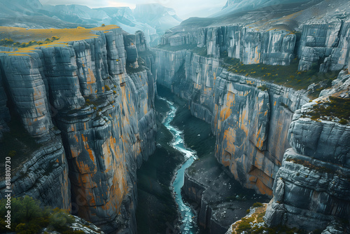 Aerial Canyon Panorama photo