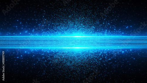 An abstract blue background with glowing rays of light  perfect for space or energy themed designs
