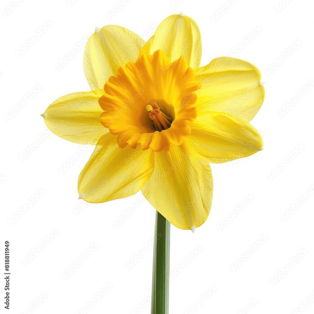 Daffodil flower isolated on white background