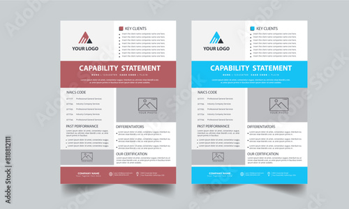 Capability Statement Template Design.
