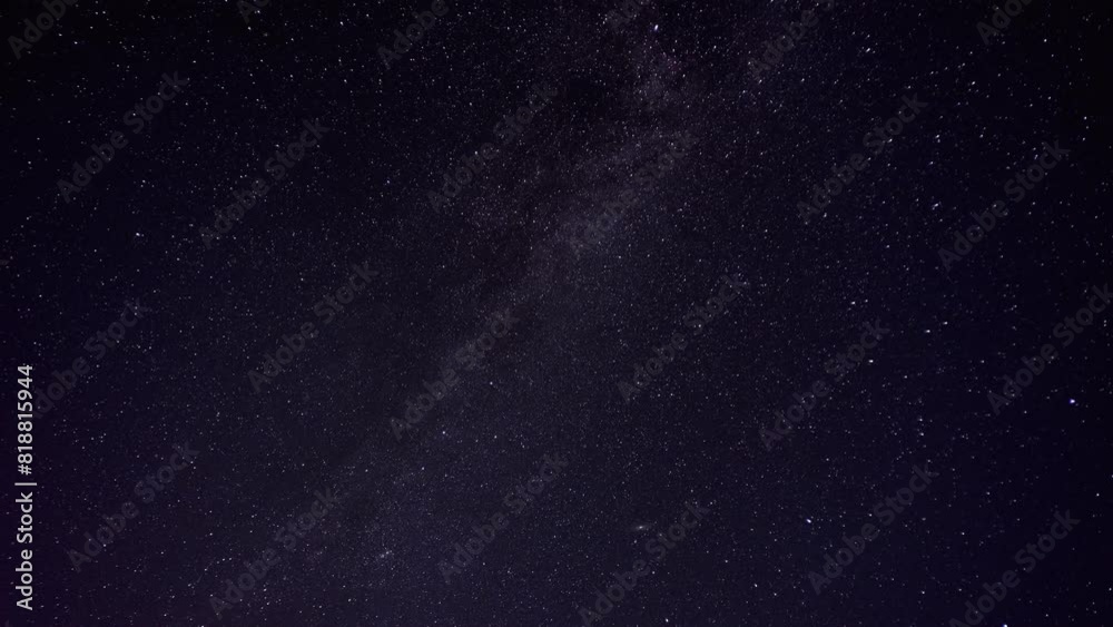 Milky Way galaxy, timelapse , rotate galaxy