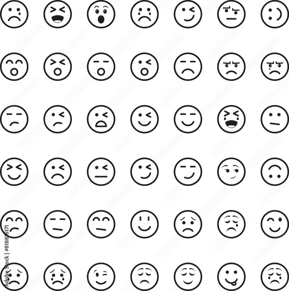 Face Reaction Emoji Icon Pack Face Reaction Emoji Icon Pack