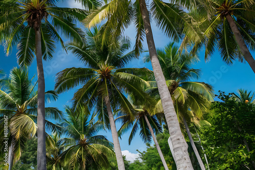 palm trees on the beach © Muhammad
