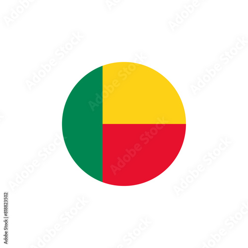 Free Download Round Benin flag design element - GFXLoad