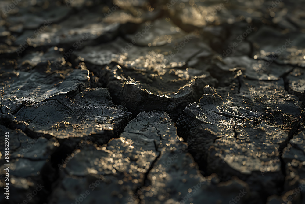 A parched, cracked earth surface illustrating the severe problem of soil drought and environmental impact. A parched, cracked earth surface illustrating the severe problem of soil drought and environmental impact.