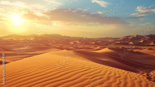 traveling through a desert landscape  low-carbon travel  beautiful scenery