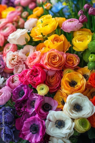 Celebrate the natural beauty and diversity of the vibrant rainbow floral arrangement  embracing LGBT identity