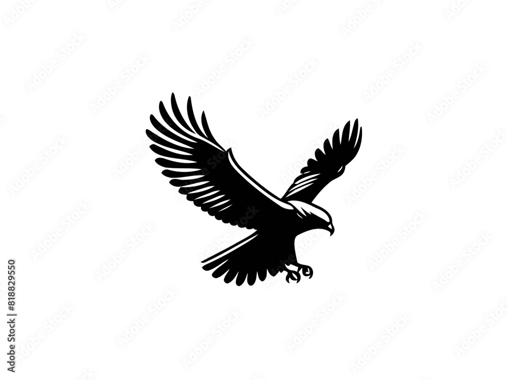 Majestic Hunter: Hawk Vector Illustration for Wildlife Designs and Powerful Art Majestic Hunter: Hawk Vector Illustration for Wildlife Designs and Powerful Art