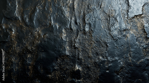 Abstract Geological Texture in Blue and Gold