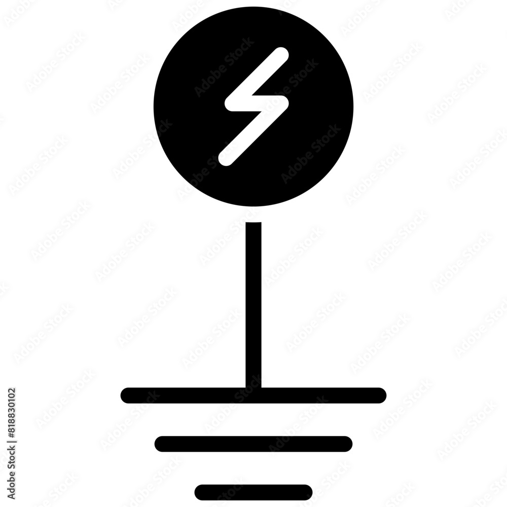 grounding solid icon grounding solid icon