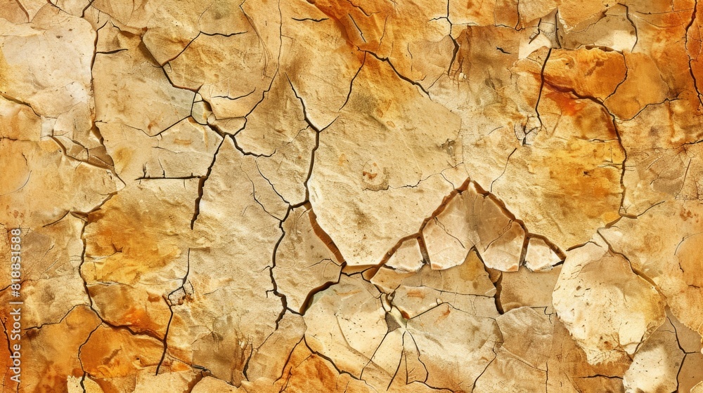 Background of dry and cracked earth