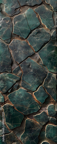 Elegant Green and Gold Marble Texture for Luxury Design