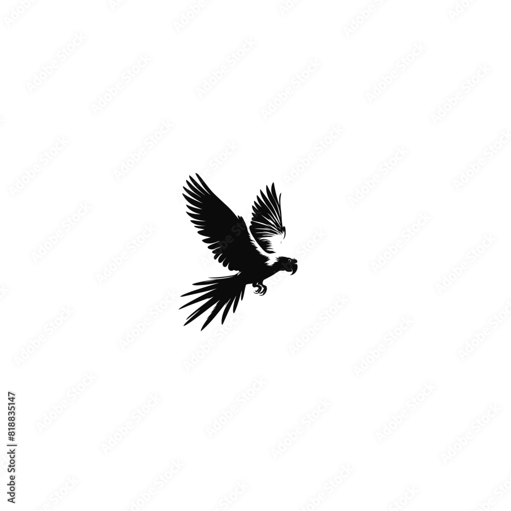 Obraz premium Tropical Beauty: Parrot Vector Illustration for Vibrant Designs and Exotic Art