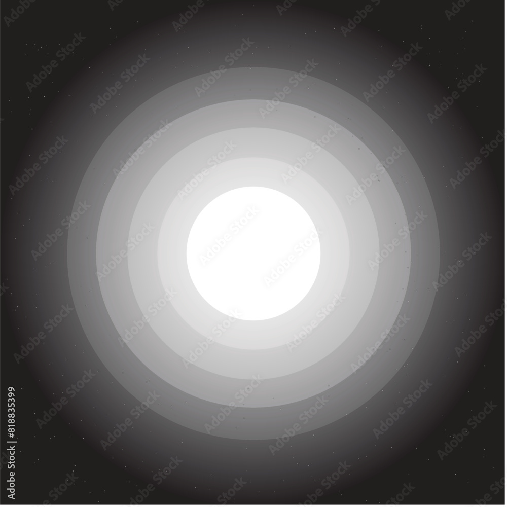 Realistic Glowing Moon Surrounded by the stars and the moon Light in the dark midnight.eps Realistic Glowing Moon Surrounded by the stars and the moon Light in the dark midnight.eps