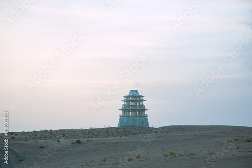 Desert Sculpture Park, Minqin County, Wuwei, Gansu Province-Sculptures in the Desert photo