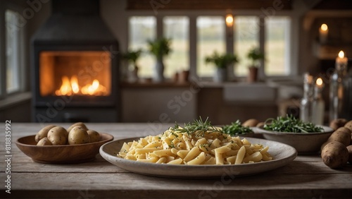 Älplermagronen - Potatoes with macaroni and cheese 