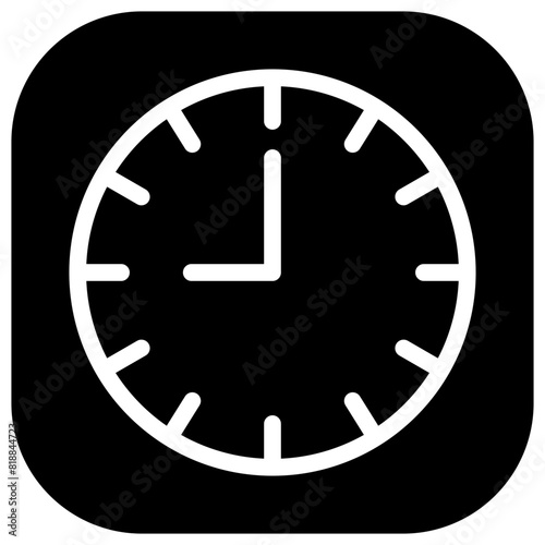 nine hours solid icon