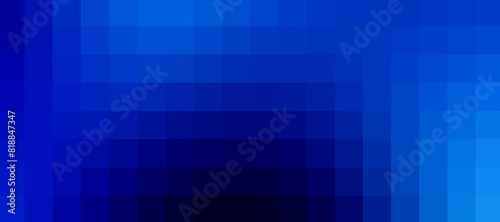Obraz na płótnie blue pixels grid palette indigo shades square mosaic pattern abstract monochrome