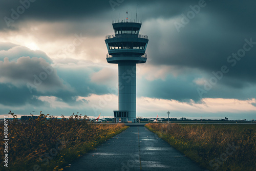 airport control tower without staff