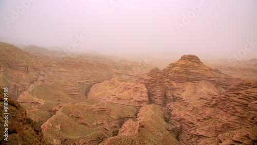 Pingshan Lake Grand Canyon-Rock Canyon Landscape, Zhangye City, Gansu Province photo