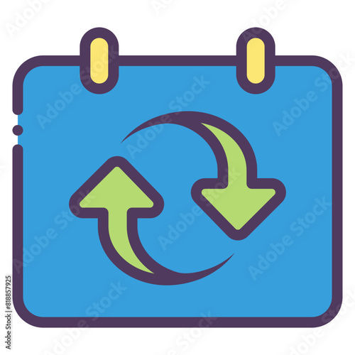 recurring schedule icon