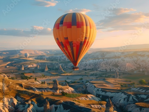 Breathtaking Hot Air Balloon Flight Over the Fairy Chimneys of Cappadocia Turkey at Sunset