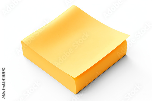 sticky post it note isolated on white background
