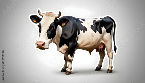 A cow icon with spots or patches upscaled_3