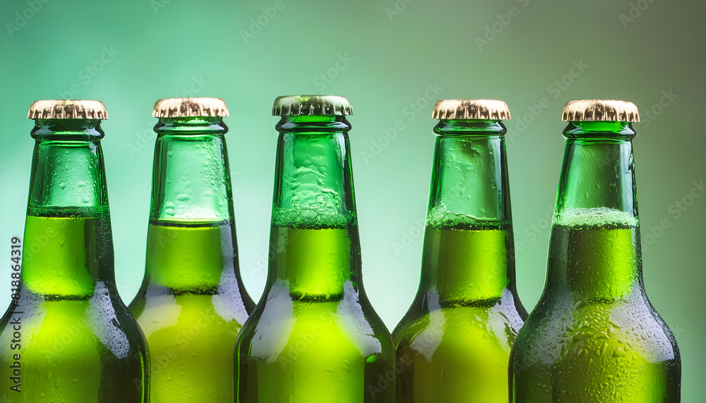 Smooth, Perfectly Clean beer bottle for graphic backgrounds and wallpaper, Generative AI. Smooth, Perfectly Clean beer bottle for graphic backgrounds and wallpaper, Generative AI.